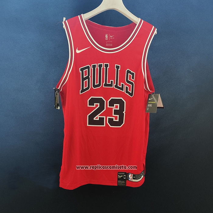 Camiseta Chicago Bulls Michael Jordan #23 Icon Autentico Rojo